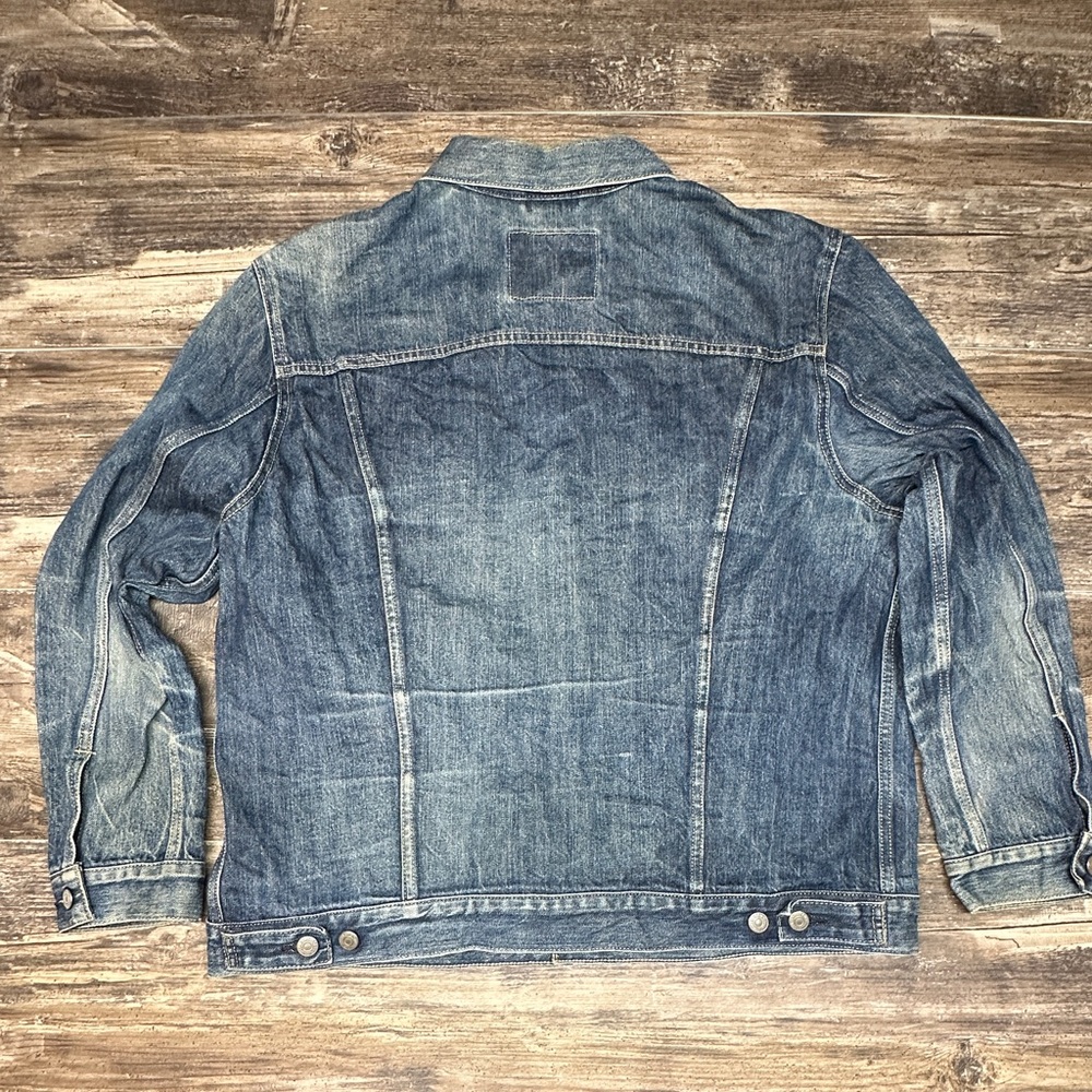 Levi’s Type III Denim Trucker Jacket XL Distressed Wash GUC - Picture 3 of 12